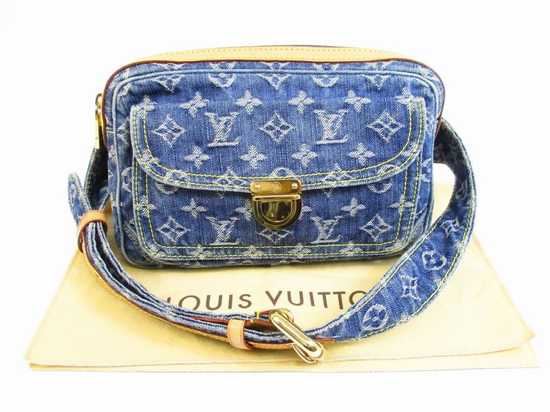 Louis Vuitton Monogram Denim Blue Fannyandwaist Packs Bum Bag 5140 Authentic Brand Shop Tokyos