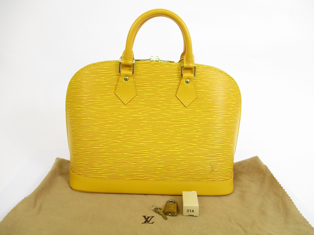 louis vuitton alma yellow