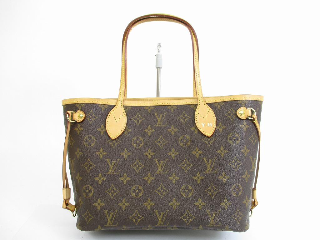 LOUIS VUITTON Monogram Leather Brown Hand Bag Purse Neverfull PM #5439 - Authentic Brand Shop ...
