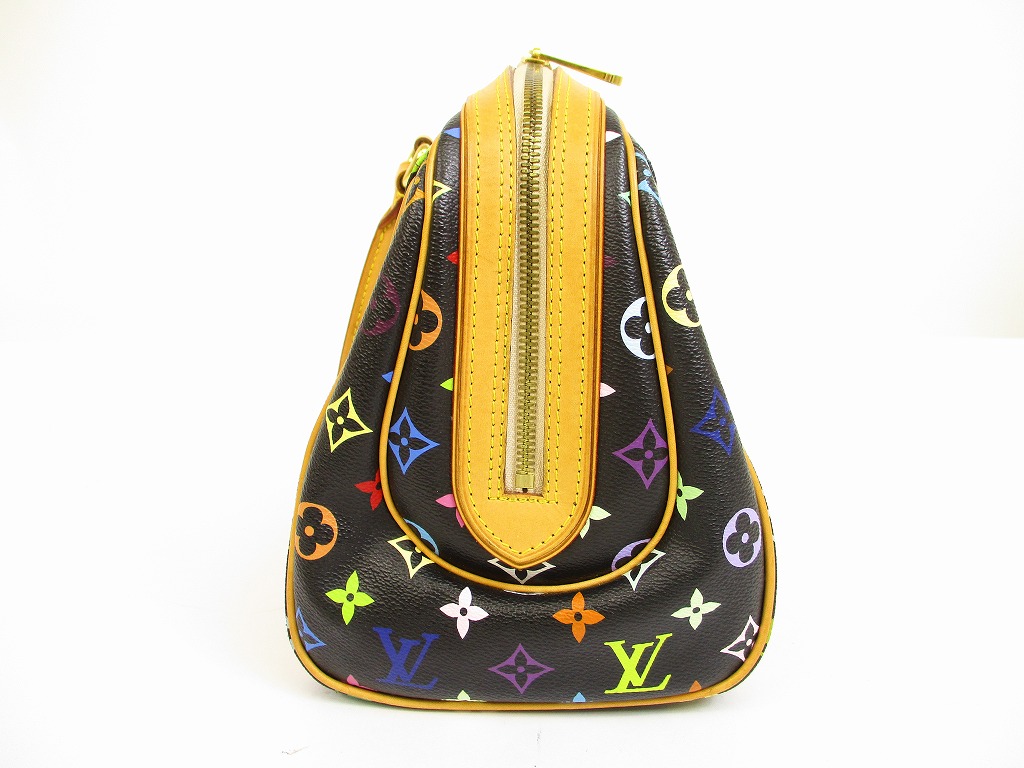 Authentic LOUIS VUITTON Multi-color Leather Black Hand Bag Purse Priscilla #6287 | eBay