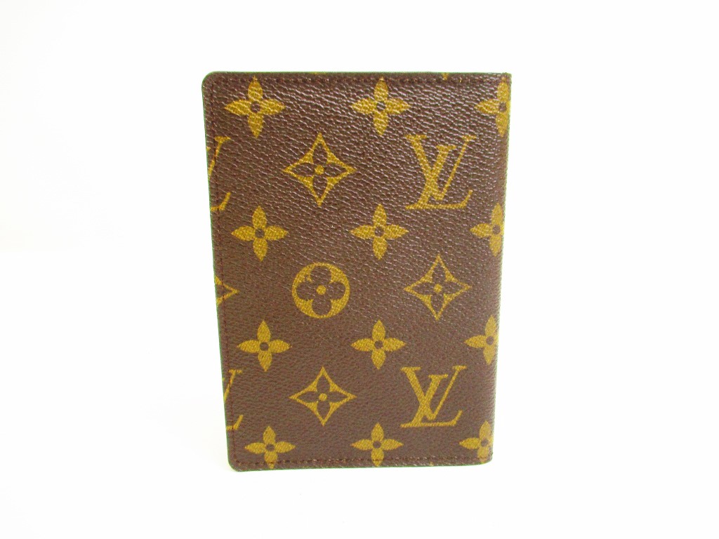 Auth LOUIS VUITTON Mon Monogram Brown Leather Passport Cover ID Holders #6888 | eBay