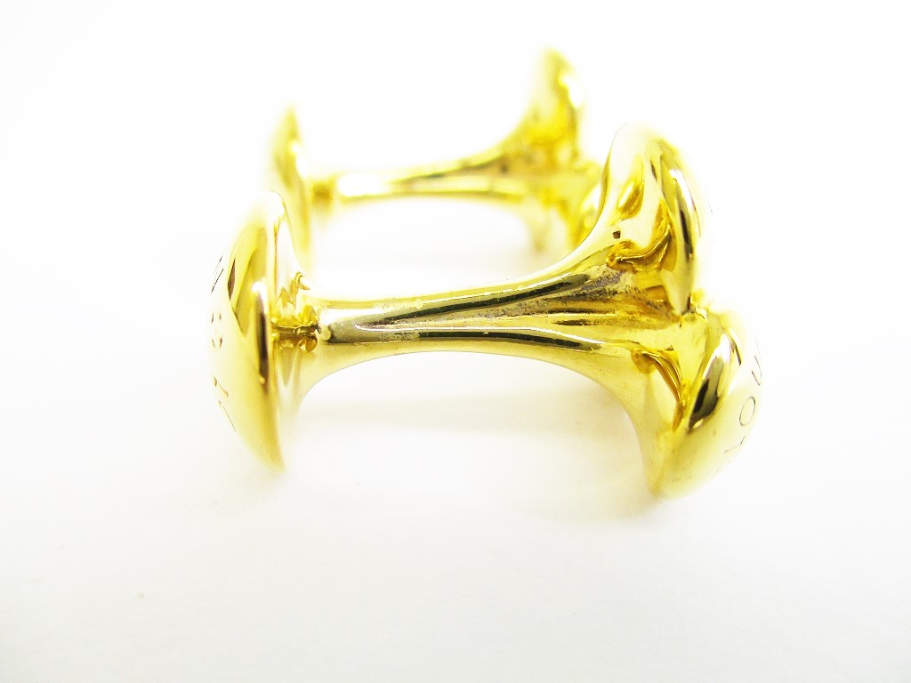 Authentic LOUIS VUITTON Gold Plated Cufflinks Cuffs #7461 | eBay