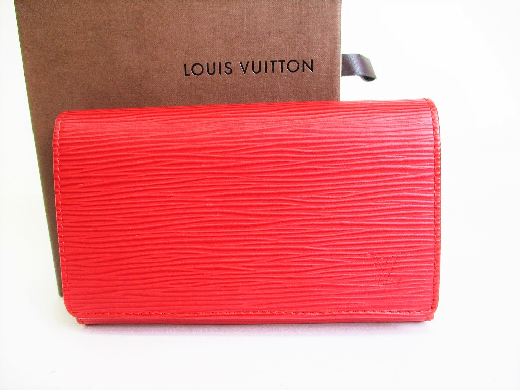 Louis Vuitton Bifold Coin Pocket Brown Epi Leather Wallet