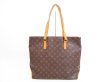 Photo2: LOUIS VUITTON Monogram Leather Brown Tote&Shoppers Bag Cabas Mezzo #4001