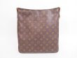 Photo2: LOUIS VUITTON Monogram Leather Brown Shoulder Bag Purse Looping GM #4004