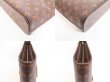 Photo6: LOUIS VUITTON Monogram Leather Brown Tote&Shoppers Bag Luco #4005