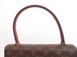 Photo11: LOUIS VUITTON Monogram Leather Brown Hand Bag Purse Malesherbes #4008