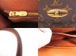 Photo9: LOUIS VUITTON Monogram Leather Brown Hand Bag Purse Malesherbes #4008