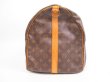 Photo3: LOUIS VUITTON Monogram Leather Brown Gym Bag Keepall 55 Bandouliere #4009