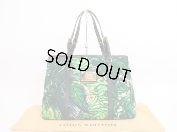 Photo1: Auth LOUIS VUITTON Limited Edition 2011 Canvas Tote Bag Cabas PM Aventure #4010