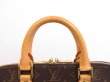 Photo11: LOUIS VUITTON Monogram Leather Brown Hand Bag Purse Alma #4016