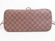 Photo5: LOUIS VUITTON Damier Leather Brown Tote&Shoppers Neverfull MM #4018