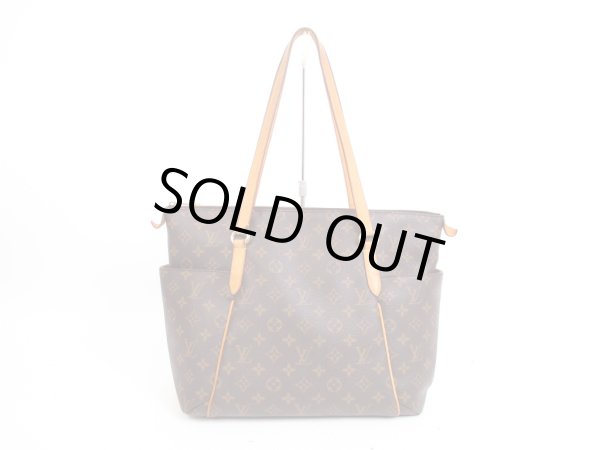 Photo1: LOUIS VUITTON Monogram Leather Brown Tote&Shoppers Bag Totally MM #4019