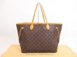 Photo1: LOUIS VUITTON Monogram Leather Brown Tote&Shoppers Bag Neverfull GM #4024