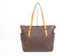 Photo1: LOUIS VUITTON Monogram Leather Brown Tote&Shoppers Bag Totally MM #4031