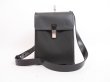 Photo1: LOUIS VUITTON Taiga Leather Black Ardoise Cross-body Bag Saratov PM #4034