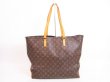 Photo2: LOUIS VUITTON Monogram Leather Brown Tote&Shoppers Bag Cabas Alto #4039