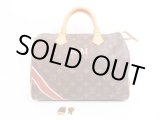 Photo: LOUIS VUITTON Mon Monogram Leather Brown Hand Bag Purse Speedy30 #4043