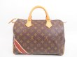 Photo2: LOUIS VUITTON Mon Monogram Leather Brown Hand Bag Purse Speedy30 #4043