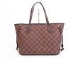 Photo1: LOUIS VUITTON Damier Leather Brown Hand Bag Purse Neverfull PM #4047