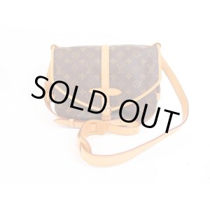 Photo: LOUIS VUITTON Monogram Leather Brown Cross-body Bag Saumur MM 30 #4054