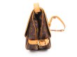 Photo3: LOUIS VUITTON Monogram Leather Brown Cross-body Bag Saumur MM 30 #4054