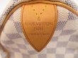 Photo10: LOUIS VUITTON Damier Azur Leather White Hand Bag Purse Speedy25 #4055