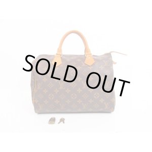 Photo: LOUIS VUITTON Monogram Leather Brown Hand Bag Purse Speedy30 #4061