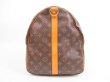 Photo4: LOUIS VUITTON Monogram Leather Brown Gym Bag Keepall 55 Bandouliere #4063