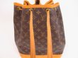 Photo11: LOUIS VUITTON Monogram Leather Brown Shoulder Bag Purse Noe #4064