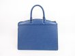 Photo2: LOUIS VUITTON Epi Leather Blue Hand Bag Purse Riviera Stickiness #4068