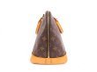 Photo4: LOUIS VUITTON Monogram Leather Brown Hand Bag Purse Alma #4072