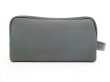 Photo1: LOUIS VUITTON Taiga Canvas&Leather Green Hand Bag Pouch Palana #4074