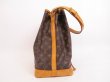 Photo3: LOUIS VUITTON Monogram Leather Brown Shoulder Bag Purse Noe #4079