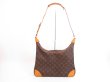 Photo1: LOUIS VUITTON Monogram Leather Brown Shoulder Bag Purse Boulogne 35 #4080