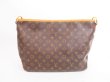 Photo2: LOUIS VUITTON Monogram Brown Leather Hobo Shoulder Bag Delightful PM #4084