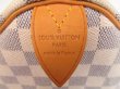 Photo10: LOUIS VUITTON Damier Azur Leather White Hand Bag Purse Speedy30 #4085