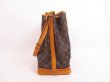 Photo3: LOUIS VUITTON Monogram Leather Brown Shoulder Bag Purse Noe #4086