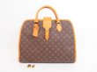 Photo1: LOUIS VUITTON Monogram Leather Brown Briefcase Hand Bag Rivoli #4099