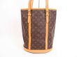 Photo2: LOUIS VUITTON Monogram Leather Brown Tote Bag Bucket GM w/Pouch #4104