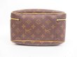 Photo5: LOUIS VUITTON Monogram Leather Brown Hand Bag Shoes Bag Excursion #4107