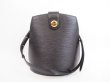 Photo1: LOUIS VUITTON Epi Leather Black Shoulder Bag Cross-body Bag Cluny #4118