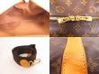 Photo9: LOUIS VUITTON Monogram Leather Brown Hand Bag Sac Chasse w/Strap #4125