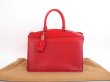 Photo1: LOUIS VUITTON Epi Leather Red Hand Bag Purse Riviera Stickiness #4128