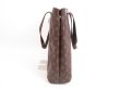 Photo3: LOUIS VUITTON Monogram Leather Brown Tote Bag Cabas Beaubourg #4130