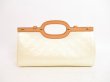 Photo2: LOUIS VUITTON Vernis Patent Leather Ivory Hand Bag Roxbury Drive 2Way #4131