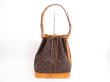 Photo1: LOUIS VUITTON Monogram Leather Brown Shoulder Bag Purse Noe #4135