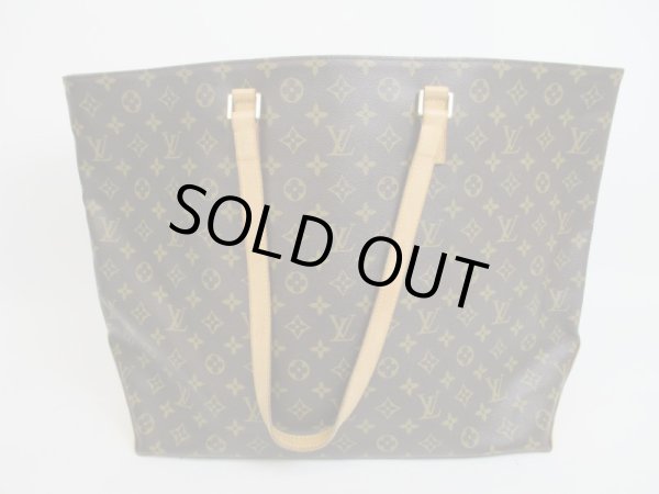 Photo1: LOUIS VUITTON Monogram Leather Brown Tote&Shoppers Bag Cabas Alto #4143