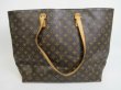 Photo2: LOUIS VUITTON Monogram Leather Brown Tote&Shoppers Bag Cabas Alto #4143