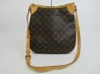 Photo1: LOUIS VUITTON Monogram Leather Brown Messenger&Cross-body Bag Odeon MM #4144